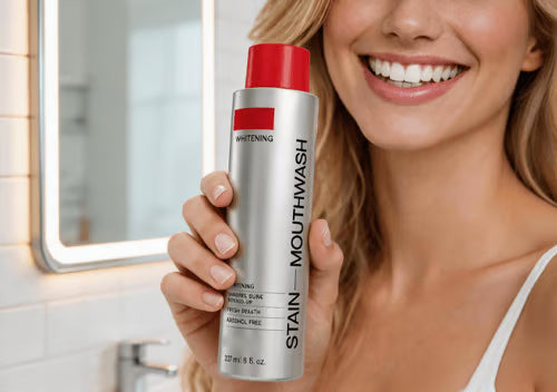 Stain Whitening Mouthwash for White Teeth