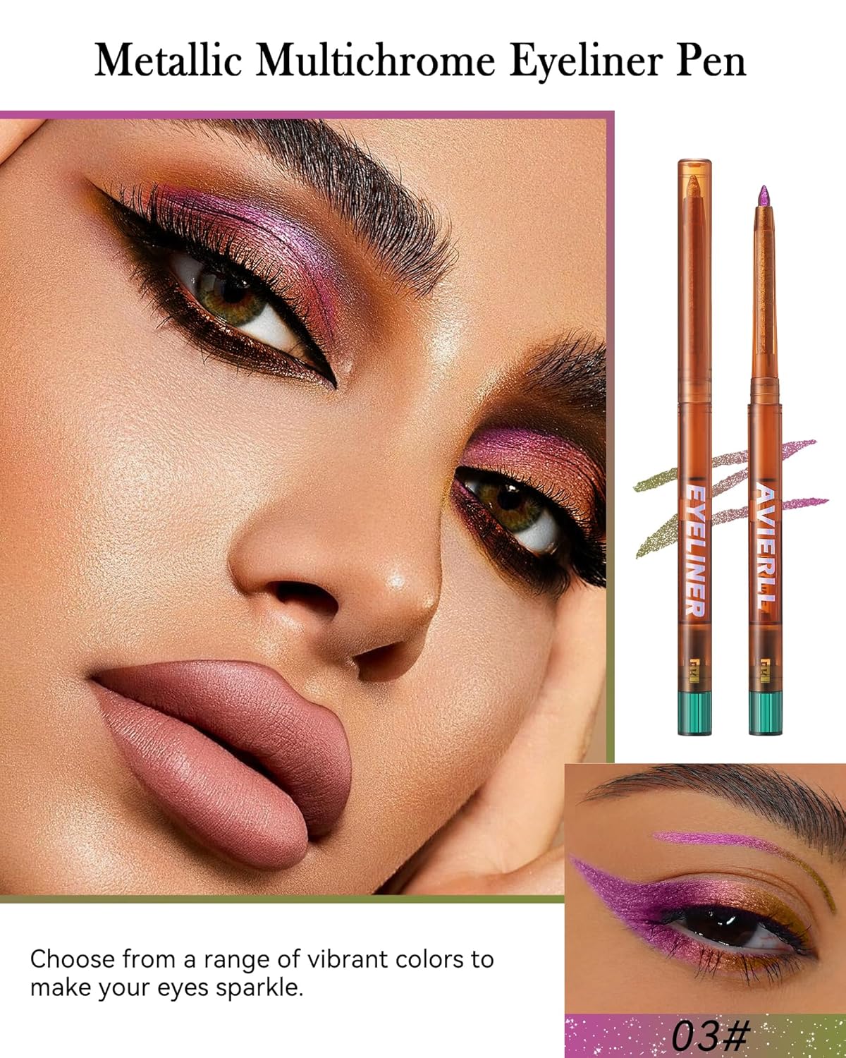 Shifting Metallic Eyeliner That Turns Heads