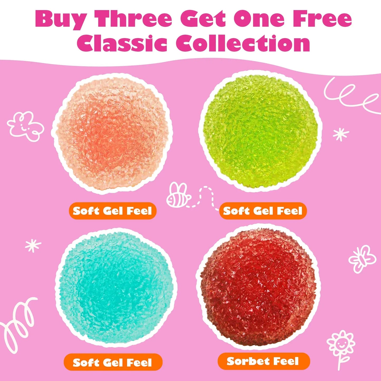 💎Crystal Mochi Ball Squishy Toy,The Stress Relief You Can Feel Instantly