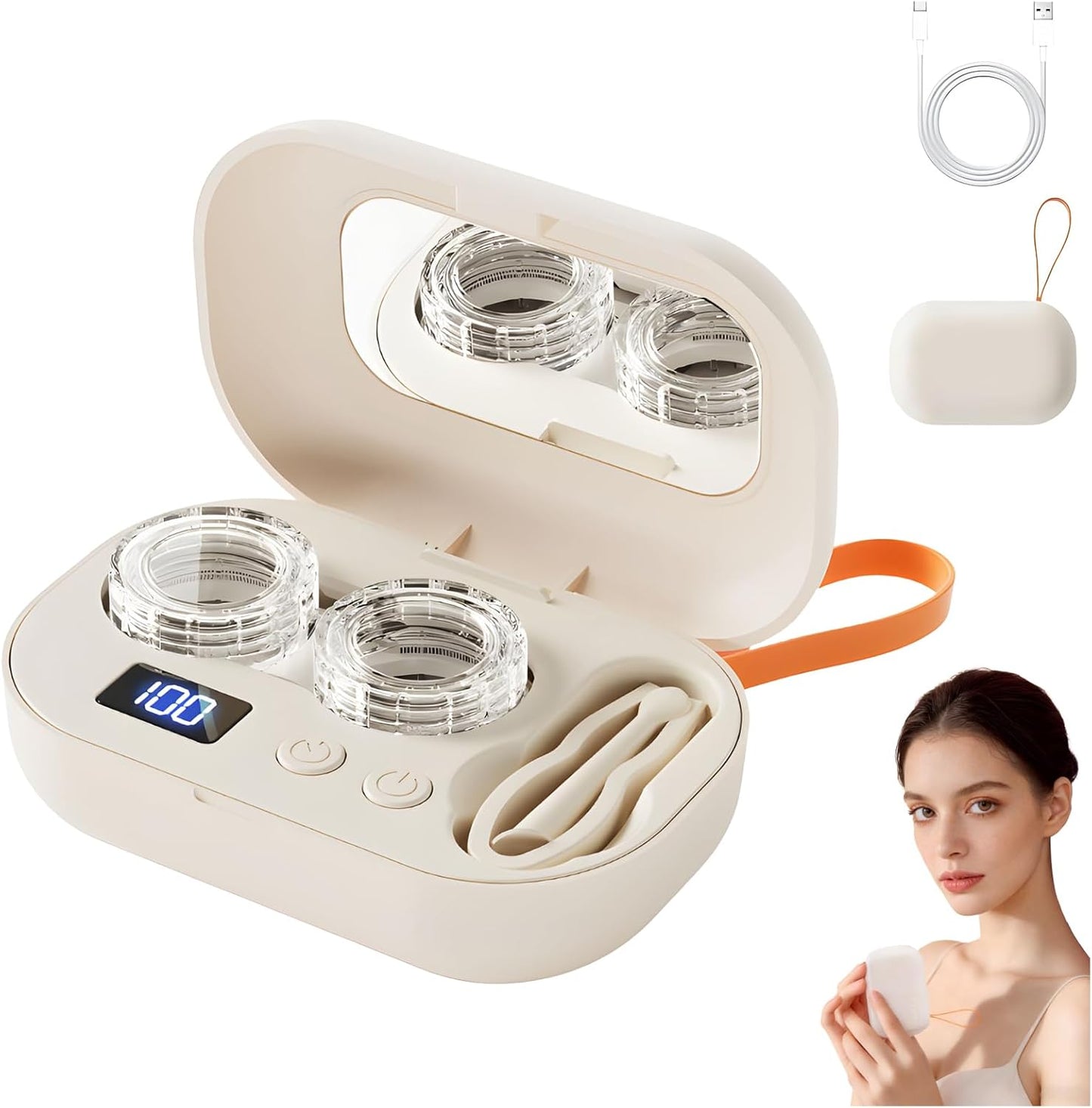 Portable Ultrasonic Contact Lens Cleaner Machine,A Smarter Way to Clean Your Contact Lenses