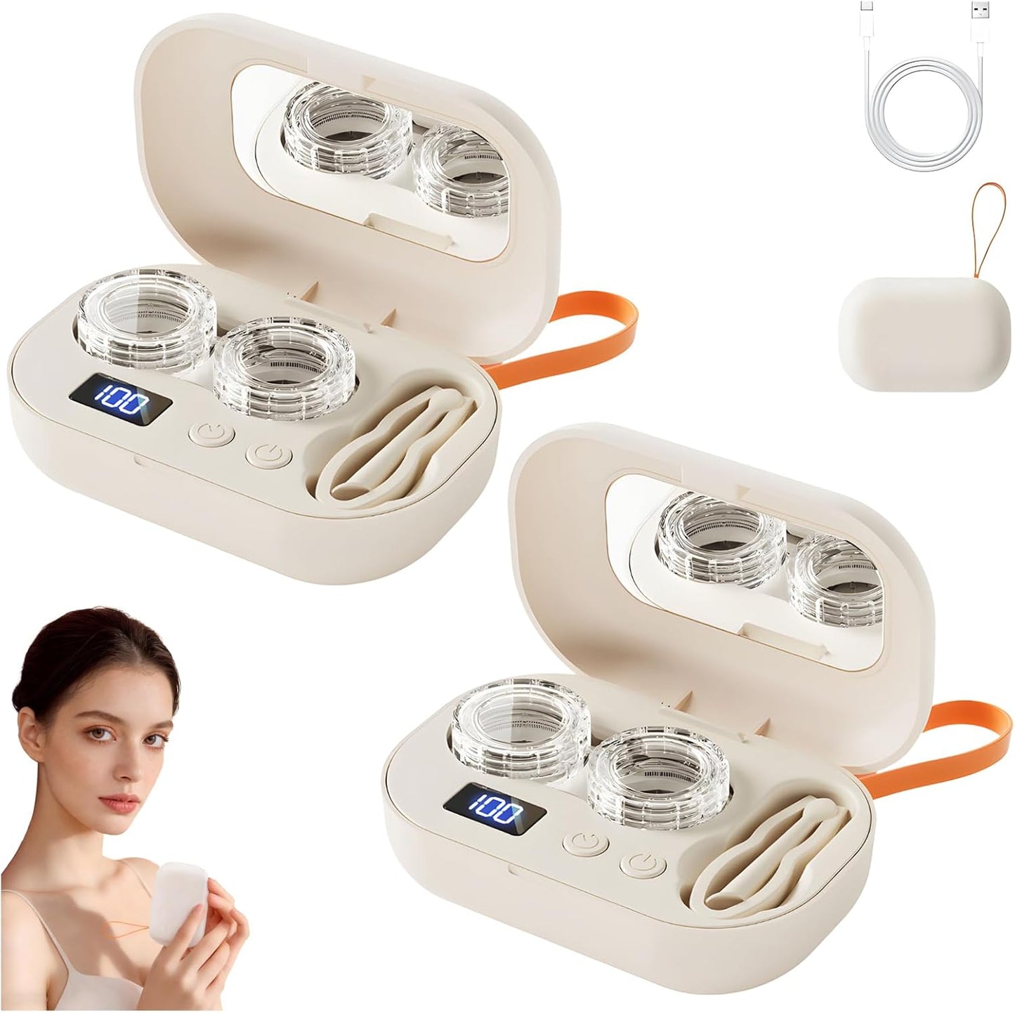 Portable Ultrasonic Contact Lens Cleaner Machine,A Smarter Way to Clean Your Contact Lenses