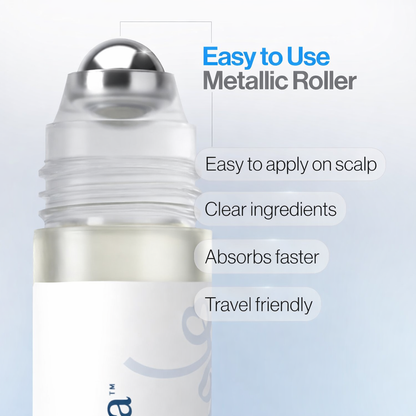 Advanced Hair Growth Roll-on Serum:Target the scalp,Support fuller‑looking hair.
