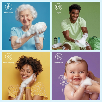 Clinclii No-Rinse Bathing Wipes,Stay Fresh Anytime, Anywhere!