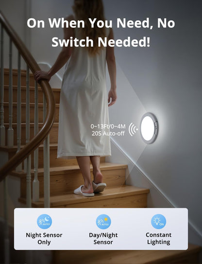 Wireless Motion Sensor Ceiling Light,Never Walk Into a Dark Room Again