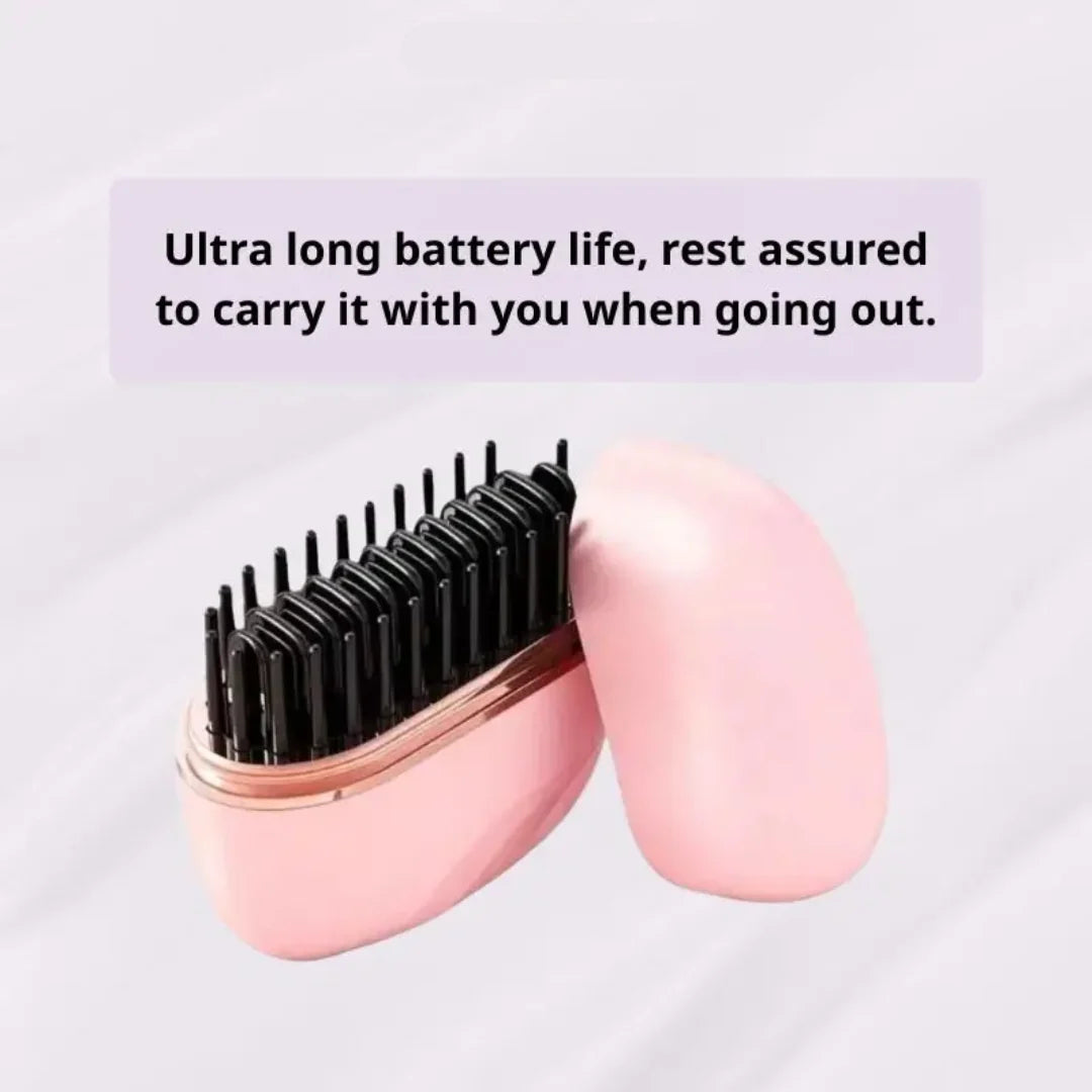 💖 Holiday Frizz-Fighter! Compact Ionic Mini Straightener, Seals in Moisture for Healthy Festive Hair / Stocking Stuffer 🎁