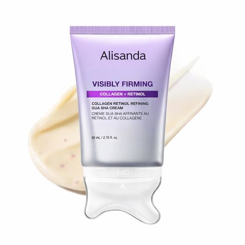 Alisanda Collagen Retinol Gua Sha Cream – Neck & Jawline Lift