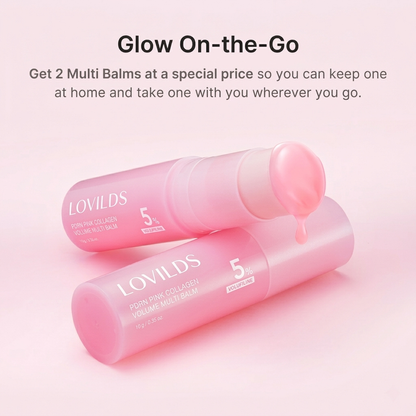 LOVILDS Viral Collagen Glow Balm Stick for Smoother, Radiant-Looking Skin