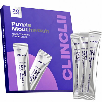 💜 Purple Mouthwash for instant fresh breath & going out confidence