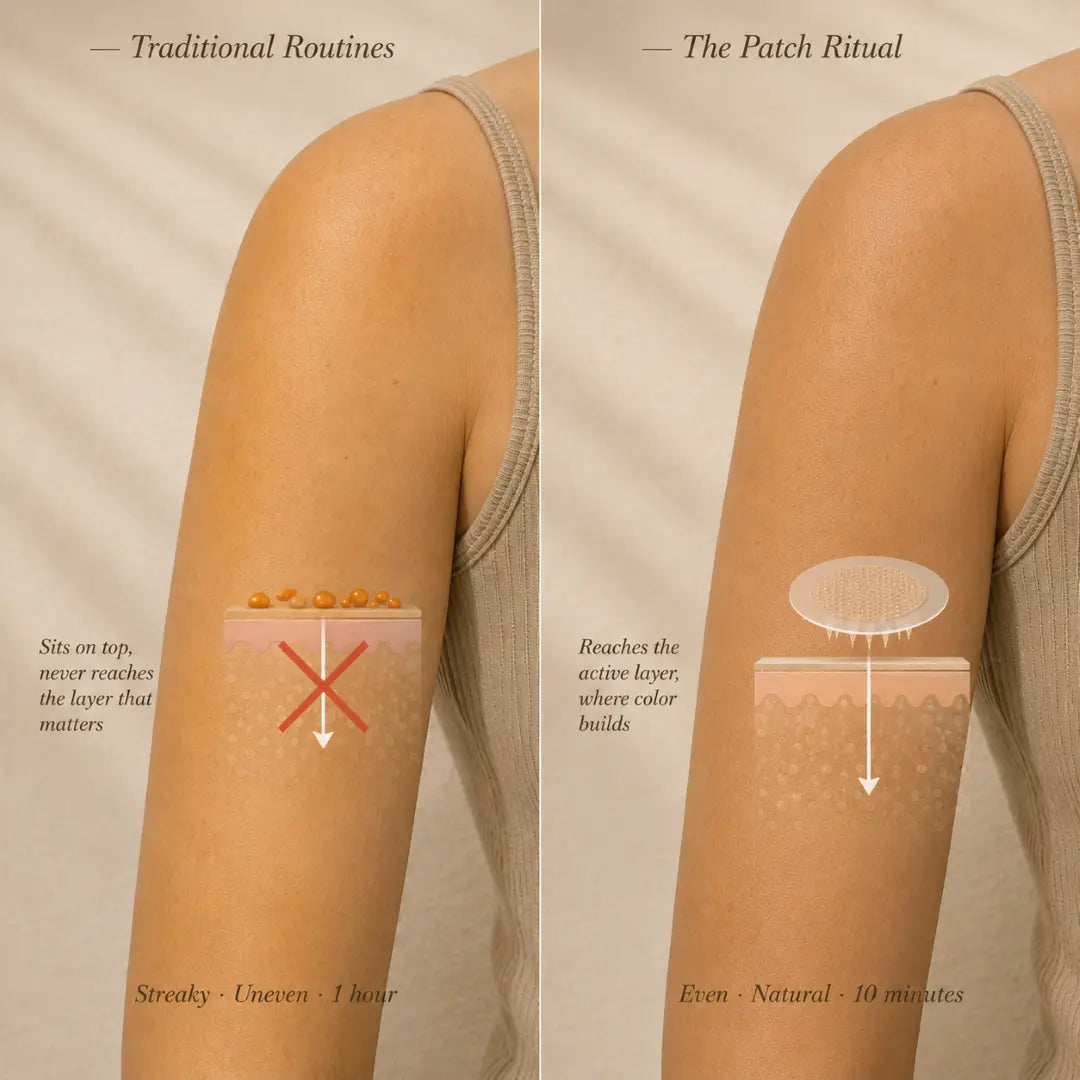 A bronze tan, without the sun.