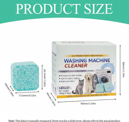Washing Machine Cleaner Tablets,Ideal for pet owners and large households