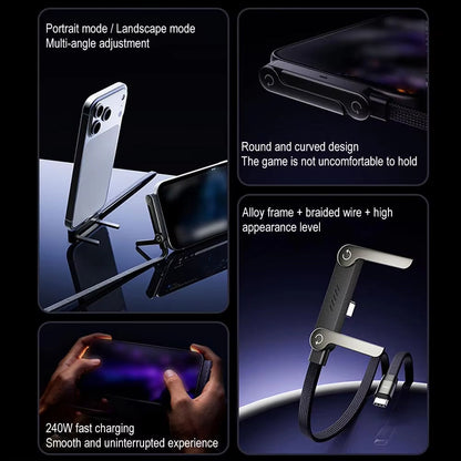Koaot™ Invisible Holder Charger Cable with Stand-240w super fast charging
