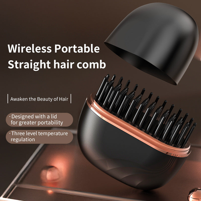 💖 Holiday Frizz-Fighter! Compact Ionic Mini Straightener, Seals in Moisture for Healthy Festive Hair / Stocking Stuffer 🎁