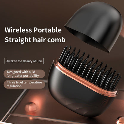💖 Holiday Frizz-Fighter! Compact Ionic Mini Straightener, Seals in Moisture for Healthy Festive Hair / Stocking Stuffer 🎁