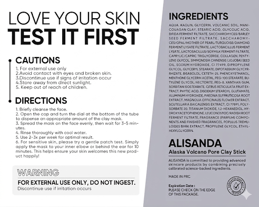 Alisanda Pore Reset Stick,Reset Your Pores in Minutes