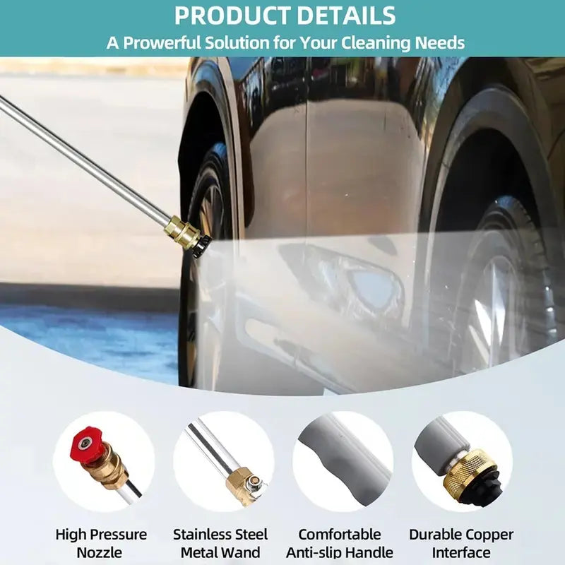 Jet Nozzle Power Washer,Turn Your Garden Hose Into a Powerful Cleaning Wand