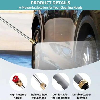 Jet Nozzle Power Washer,Turn Your Garden Hose Into a Powerful Cleaning Wand