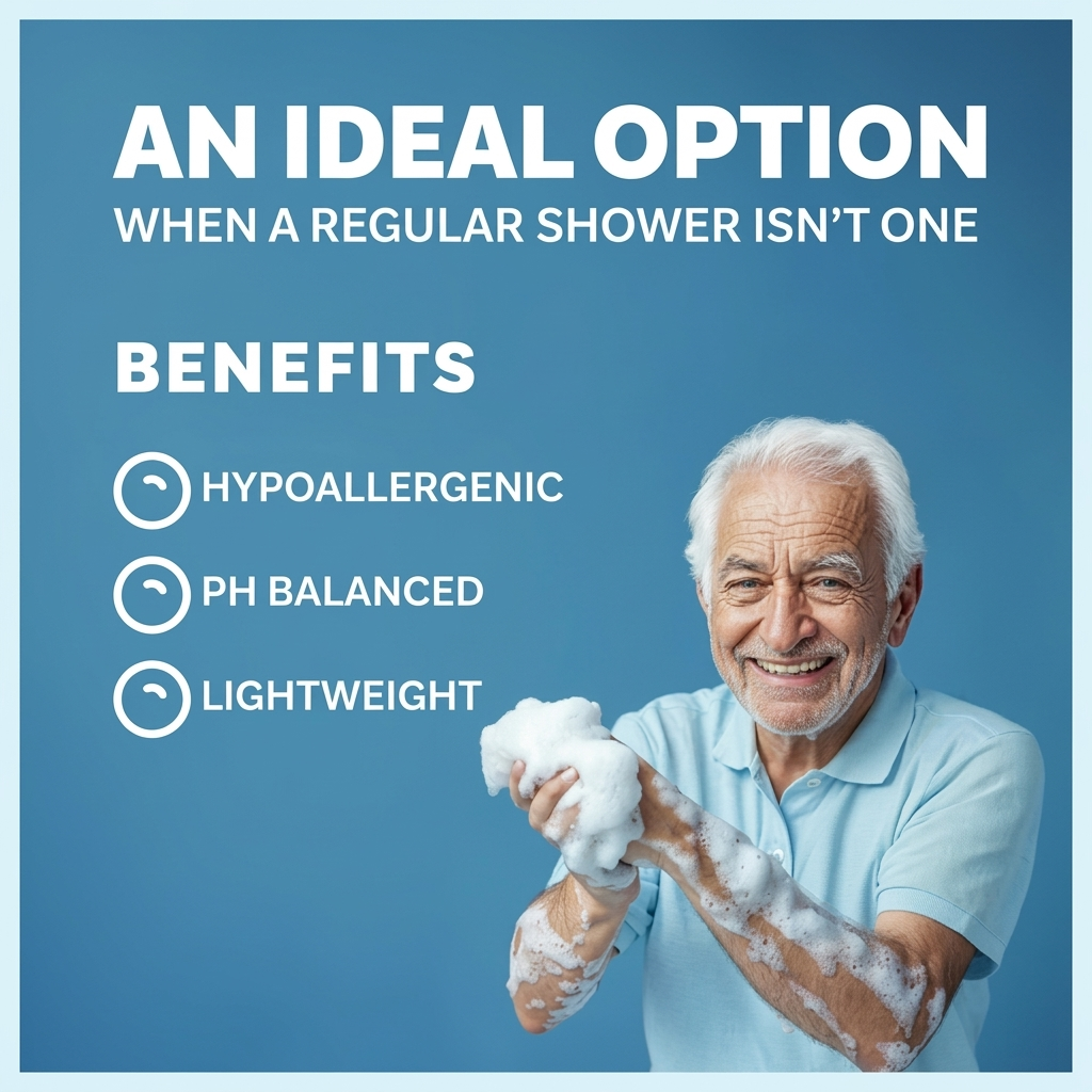 Clinclii No-Rinse Bathing Wipes,Stay Fresh Anytime, Anywhere!