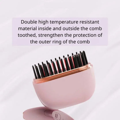 💖 Holiday Frizz-Fighter! Compact Ionic Mini Straightener, Seals in Moisture for Healthy Festive Hair / Stocking Stuffer 🎁
