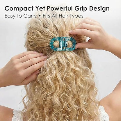 🌟 Flat Magnetic Hair Clip — Snap. Secure. Style in Seconds.