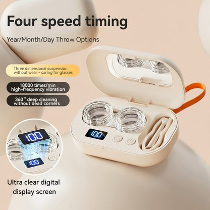 Portable Ultrasonic Contact Lens Cleaner Machine,A Smarter Way to Clean Your Contact Lenses