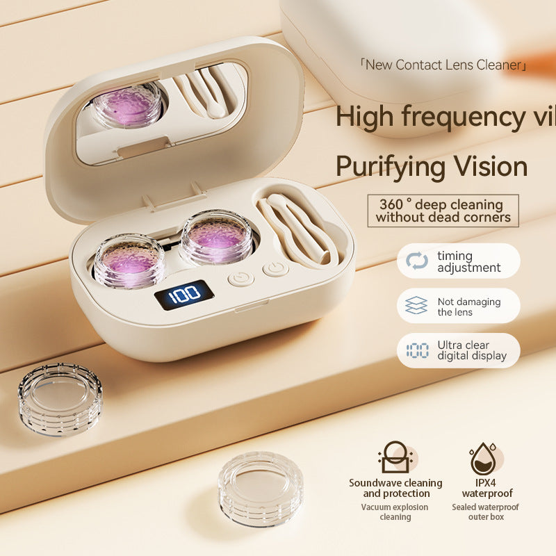 Portable Ultrasonic Contact Lens Cleaner Machine,A Smarter Way to Clean Your Contact Lenses