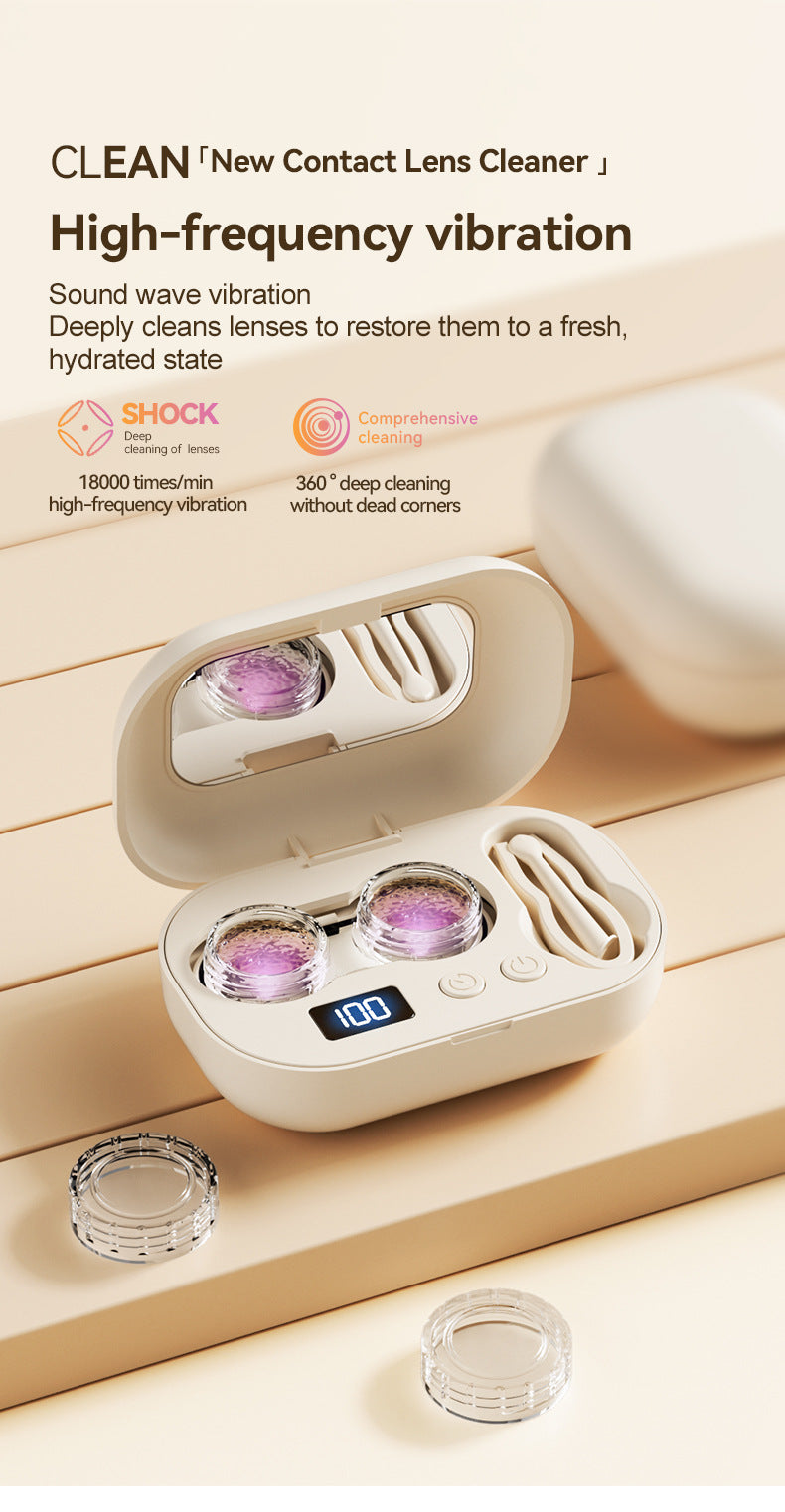 Portable Ultrasonic Contact Lens Cleaner Machine,A Smarter Way to Clean Your Contact Lenses