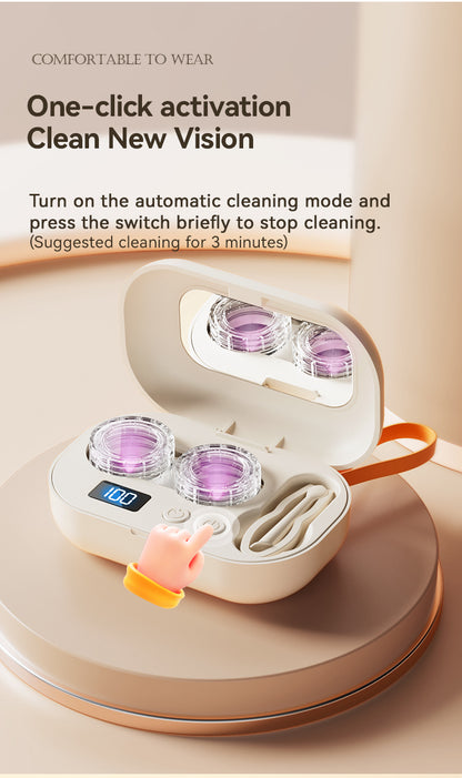 Portable Ultrasonic Contact Lens Cleaner Machine,A Smarter Way to Clean Your Contact Lenses