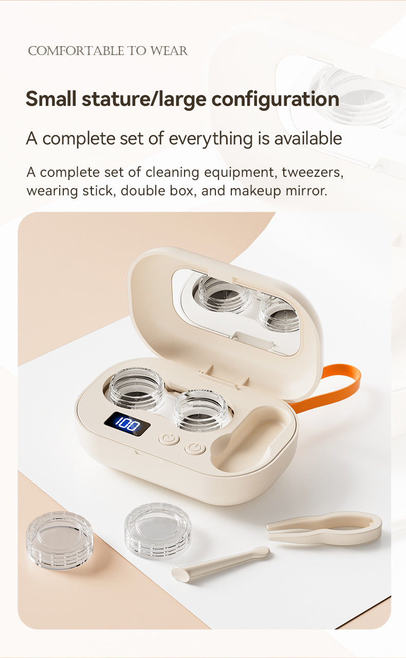 Portable Ultrasonic Contact Lens Cleaner Machine,A Smarter Way to Clean Your Contact Lenses