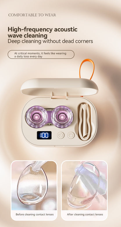 Portable Ultrasonic Contact Lens Cleaner Machine,A Smarter Way to Clean Your Contact Lenses