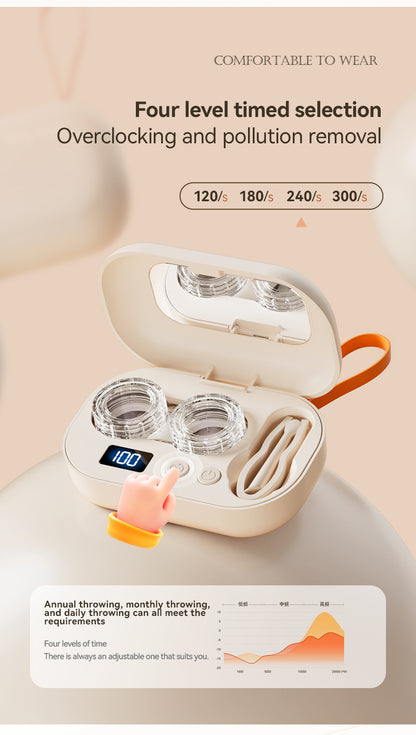 Portable Ultrasonic Contact Lens Cleaner Machine,A Smarter Way to Clean Your Contact Lenses